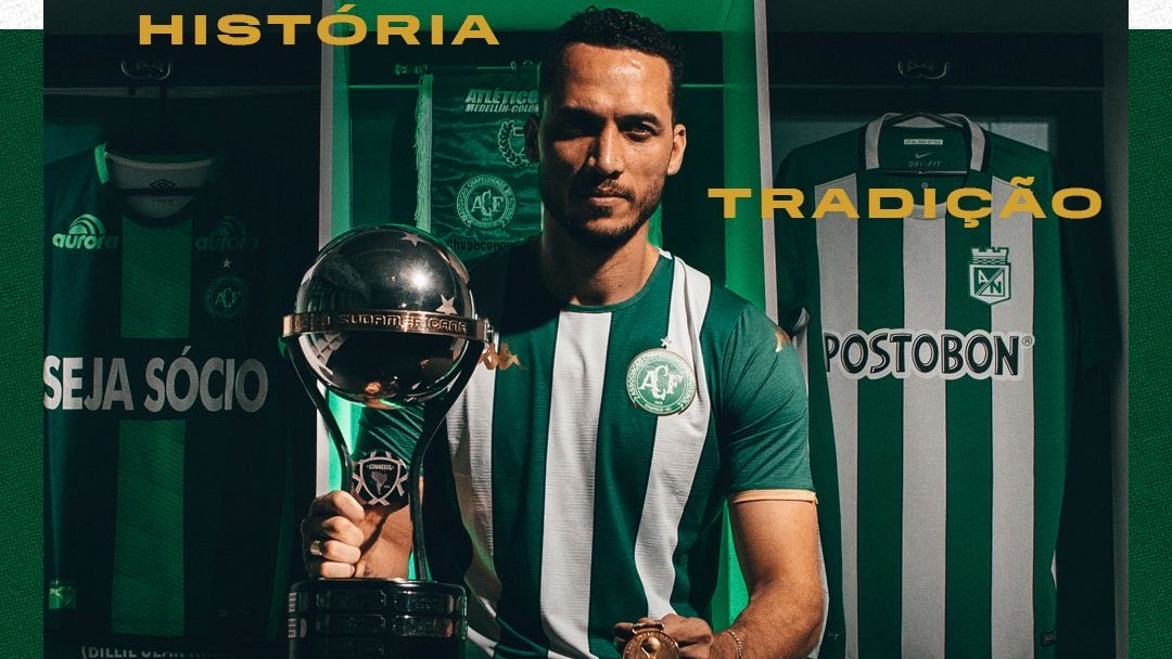 Chapecoense lanza camiseta tributo a Atlético Nacional