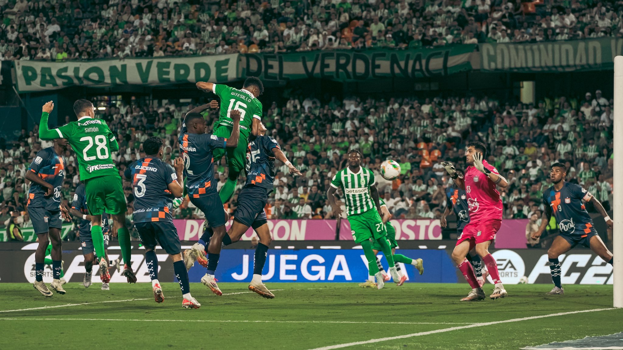 Atlético Nacional venció por goleada a Boyaca Chicó