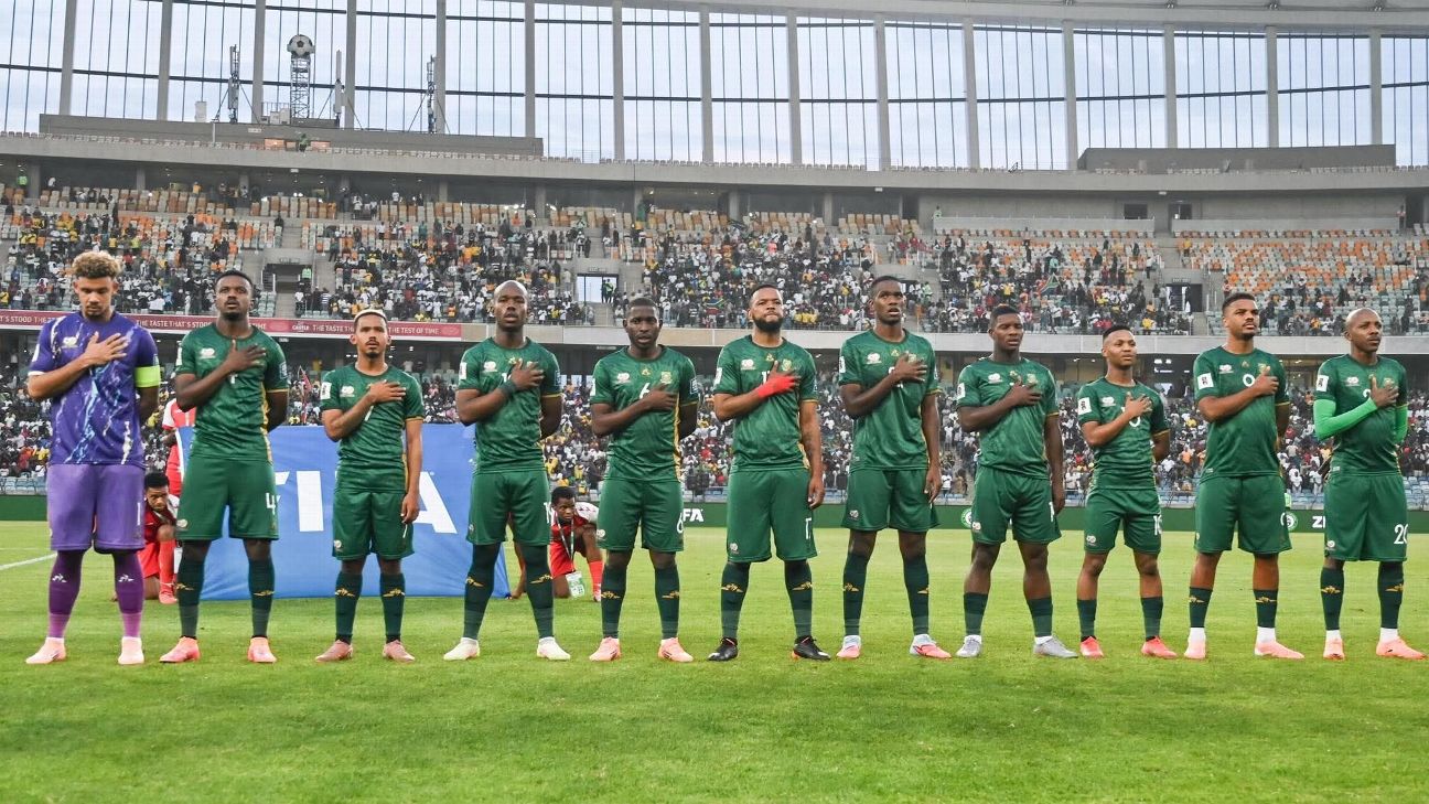 Fechas y horarios de la Selección de Sudáfrica en el Mundial 2026